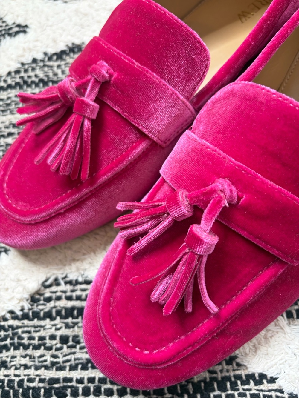 J. Crew Marie tassel loafers in velvet PINK women’s size 1 - Picture 6 of 6